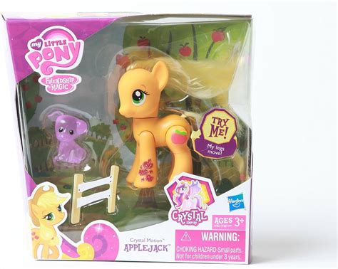 Hasbro My Little Pony Deluxe Figure Crystal Applejack Figures Amazon