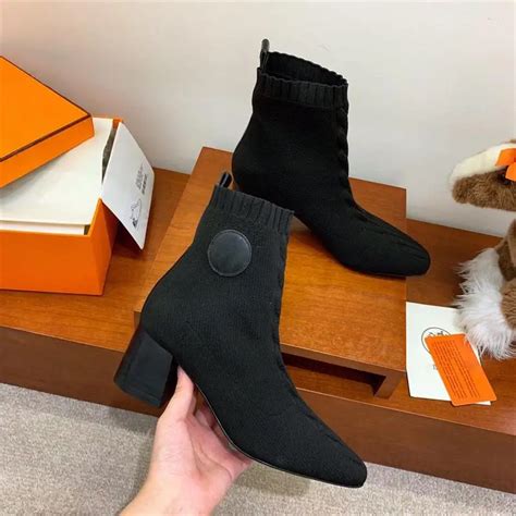 Scarpe donna/Женская стелька из эластичной ткани ботильоны для женщин ...