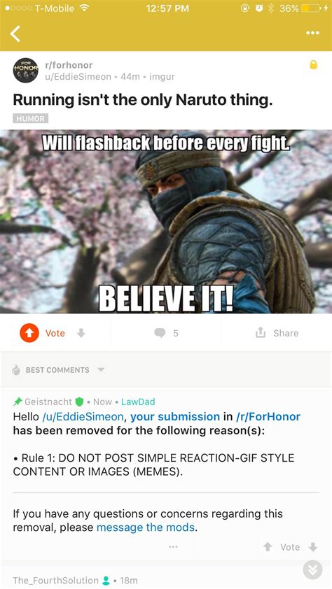 Memes are now banned : r/forhonor