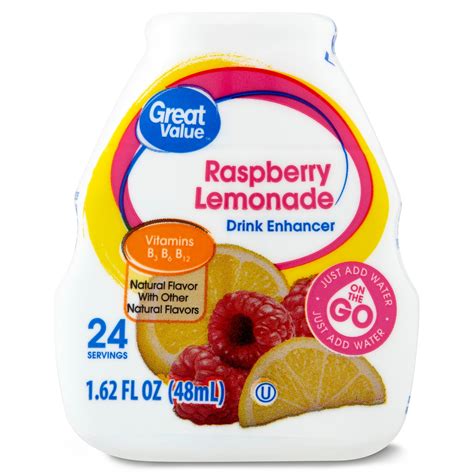 Great Value Raspberry Lemonade Drink Mix 162 Fl Oz Walmart