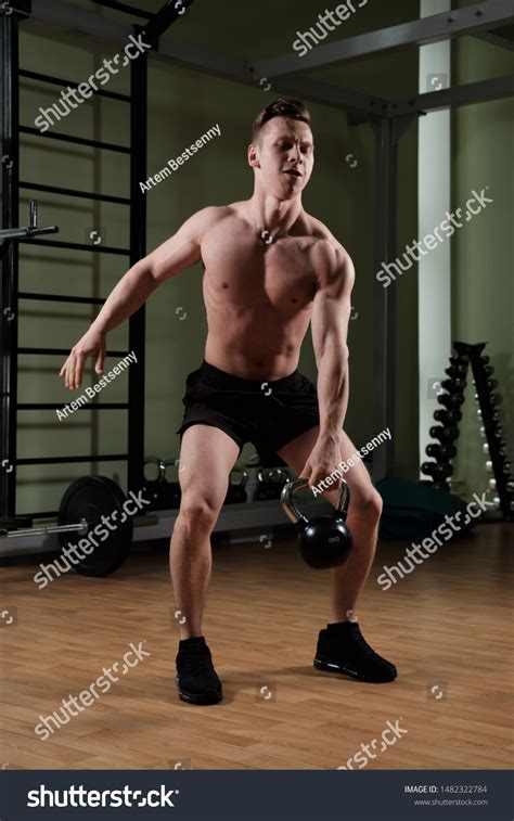 Muscular Guy Naked Torso Sports Shorts Stock Photo Shutterstock