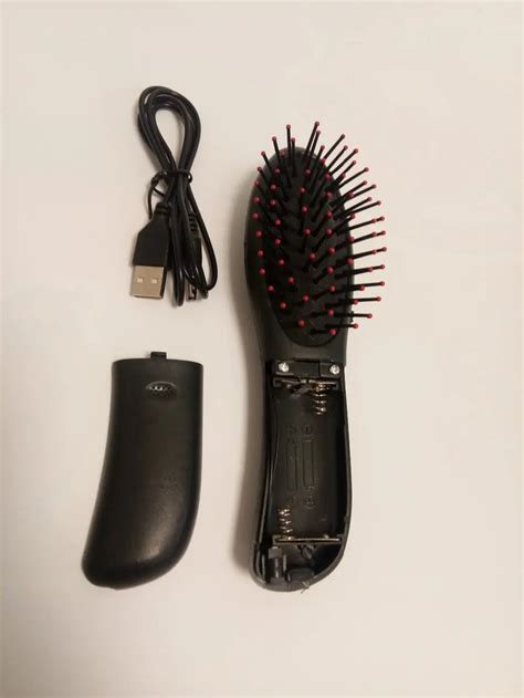 Portable Electric Head Hair Scalp Stress Relax Vibrating Massager Comb Brush On