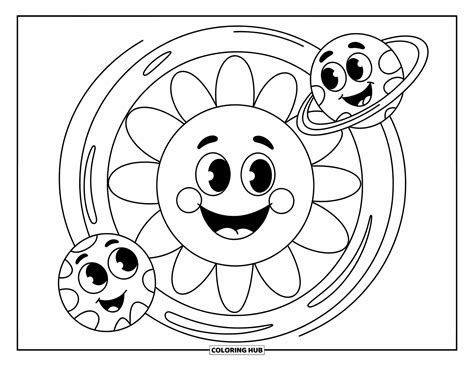 Desenho De Planeta Para Colorir