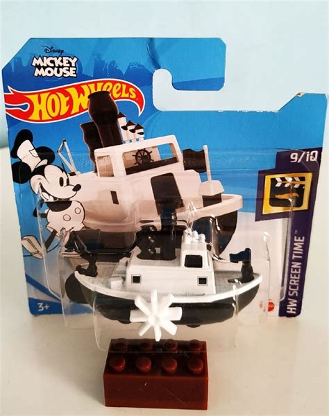 Hot Wheels Disney Steamboat Barco Mickey Mouse Temático Brinquedo Hotwheels Nunca Usado