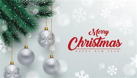 Premium Vector | Beautiful merry christmas and happy new year ...