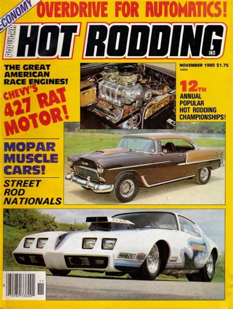POPULAR HOT RODDING Magazine Nov 1980 Cover 1955 Chevy Pontiac Trans Am Cbgc1 2 95 PicClick CA