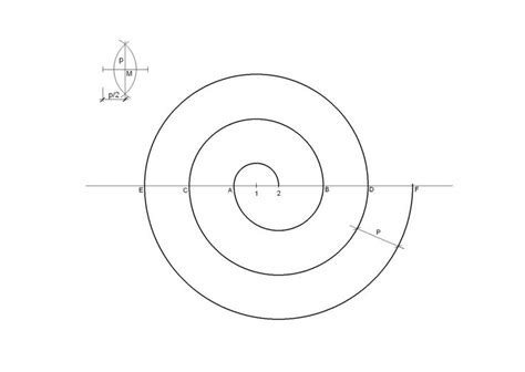 Espiral De Centros Dado El Paso