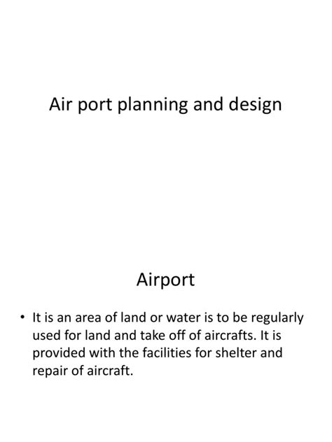 Airport Planning Guide: Site Selection, Design Elements | PDF | Runway ...