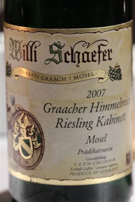 Willi Schaefer Graacher Himmelreich Riesling Kabinett Wine