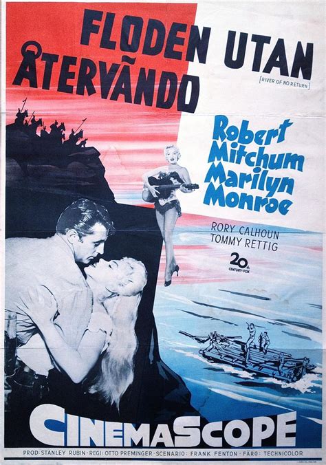 River Of No Return Marilyn Monroe Robert Mitchum And Rory Calhoun