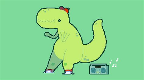 The Dino Dance Rpixelart