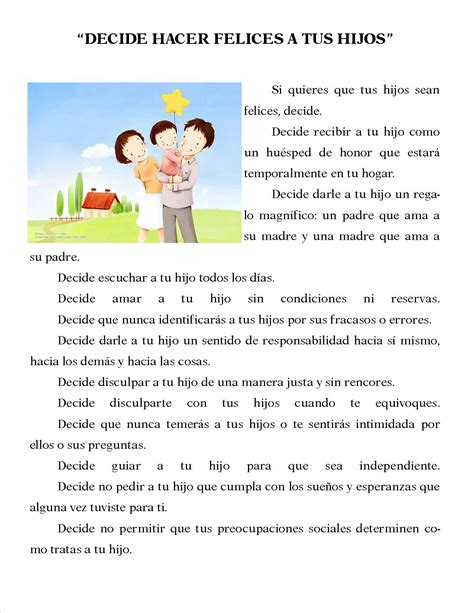 Lecturas De Reflexion Para Padres De Familia Tola