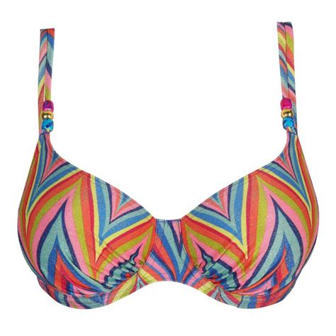 Plavky Vrchn D L Primadonna Swim Kea Fullcup Bikini Top Rainbow Paradise Caresse Braexpert