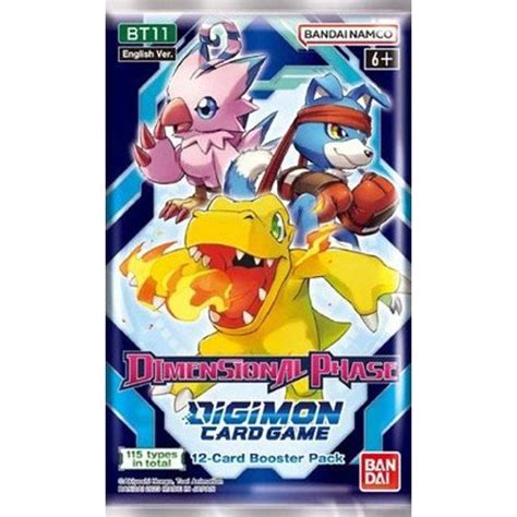 Digimon Tcg Dimensional Phase Bt Booster Pack