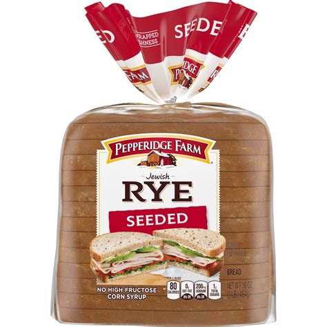 Pepperidge Farm Jewish Rye Seeded Bread 16 Oz Bag Walmart