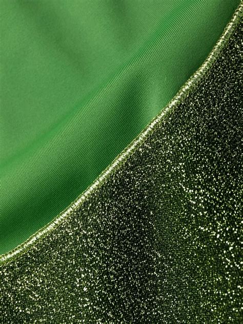 Oséree Lumiere Triangle lame Bikini Farfetch