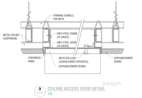 ceiling access door details  autocad  drawing dwg file cad file