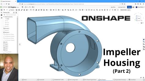 Onshape Part Studio Design Impeller Housing Part Youtube