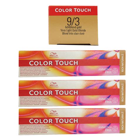 Wella Color Touch Rich Naturals 3 X 60 Ml 9 3 Lichtblon