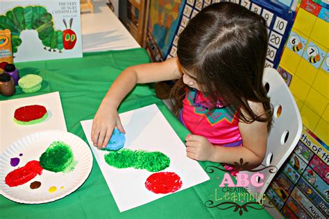 The Very Hungry Caterpillar Paint Craft