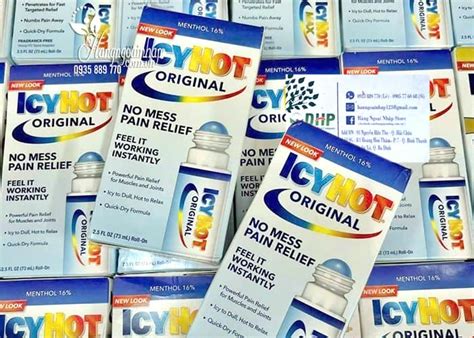 Hỗ trợ xương khớp Lăn giảm đau Icy Hot No Mess Pain Relief 73ml của Mỹ Hàng Ngoại Nhập