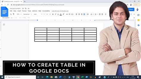 How To Create Table In Google Docs How To Make A Table In Google Docs