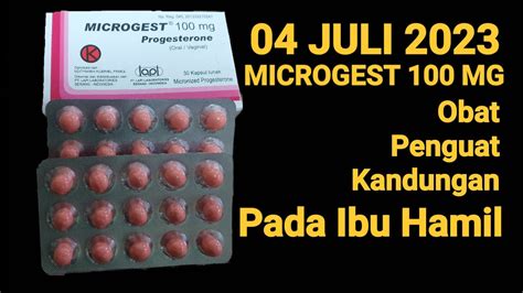 MICROGEST 100 MG Obat Penguat Kandungan Ibu Hamil YouTube