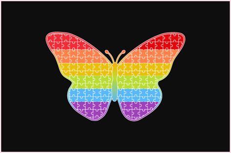 Autism Logo Butterfly Illustration Graphic By AS Ashik Creative Fabrica