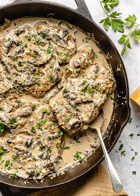 Steak with Mushroom Cream Sauce | Gimme Delicious