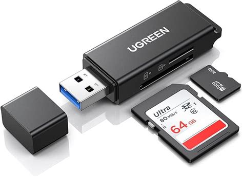 UGREEN Lector Tarjetas De Memoria USB 3 0 Compatible Con TF SD Micro