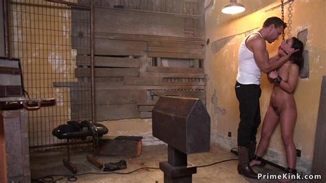 Dude Rough Anal Fucks Thief In Bondage