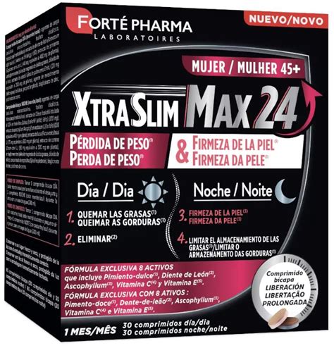 Forté Pharma Xtraslim Max 24 45 60 Comprimidos Online Atida