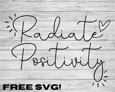 Radiate Positivity Svg Good Morning Chaos