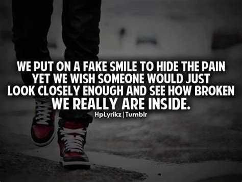 Quotes About Being Broken Inside Quotesgram