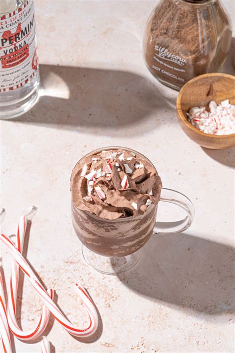 Boozy Peppermint Frozen Hot Chocolate The Boozy Ginger