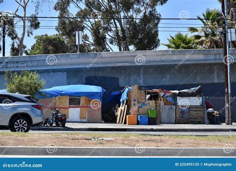 Plywood Homeless Encampment Editorial Image - Image of problems, issues ...