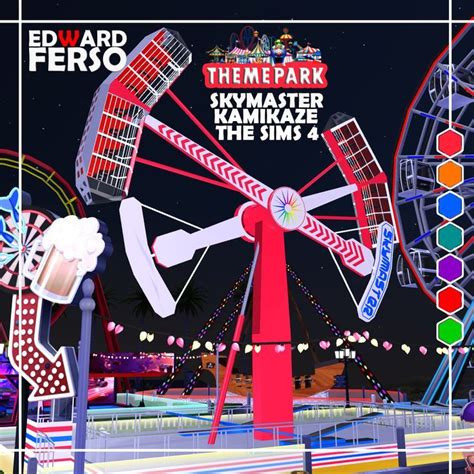 Kamikaze Skymaster Ride 3d Model Theme Park Edward Ferso 3d