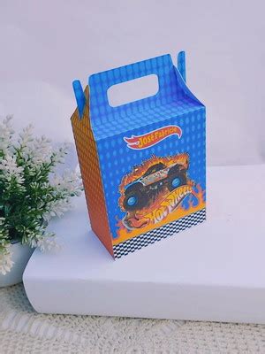 Caixa Maleta Festa Tema Personalizada Hot Weels Compre Produtos Personalizados No Elo