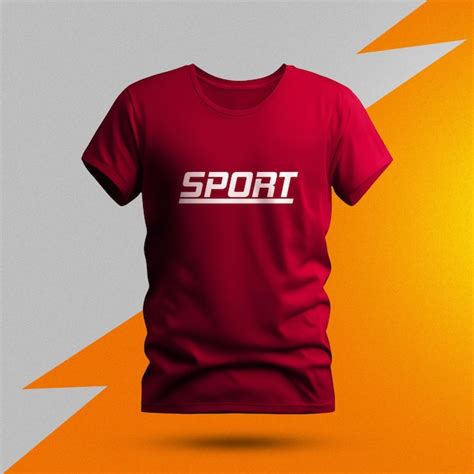 Psd Sport Tshirt Mockup Premium Ai Generated Psd