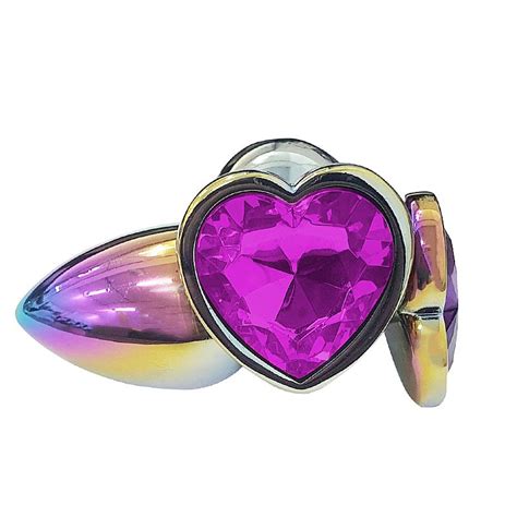 PLUG ANAL DE AÇO PEDRA DE CRISTAL COLORIDA Mundo Adulto desde 1998 Sex Shop Online