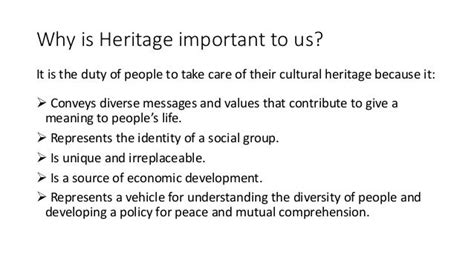 Understanding Heritage