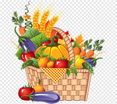 Корзинка с овощами и фруктами картинки для детей