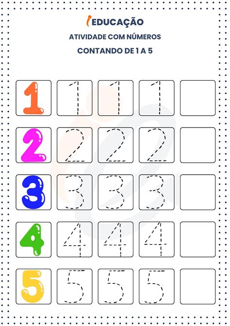 Atividades Numerais At Para Educa O Infantil Imprimir Espa O