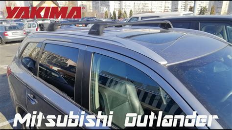 Roof Rack Bar Yakima Whispbar Prorack Mitsubishi Outlander YouTube