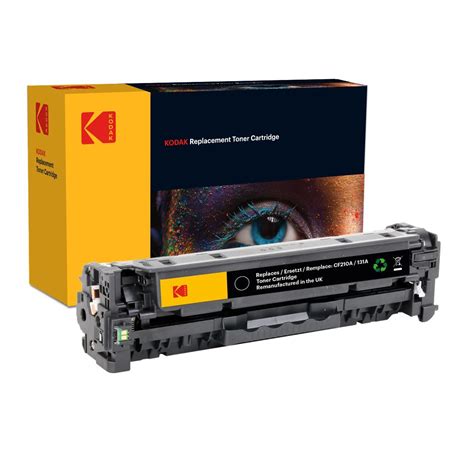 Hp 131a Black Kodak Replacement Toner Cartridge Cf210a Red Bus