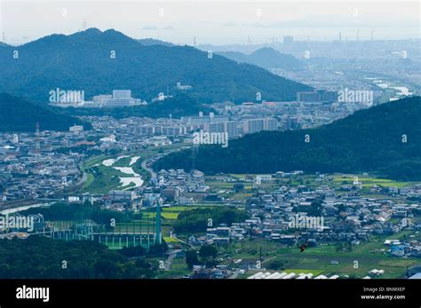 Himeji View From Mount Shosha Hyogo Prefecture Kansai Region Honshu