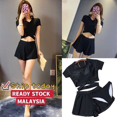 Malaysia Bikini Swimsuit Pcs Set In Set Baju Renang Beach Wear Wanita
