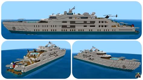 Minecraft How To Build A Yacht In Minecraft Gta 5 Galaxy Yacht