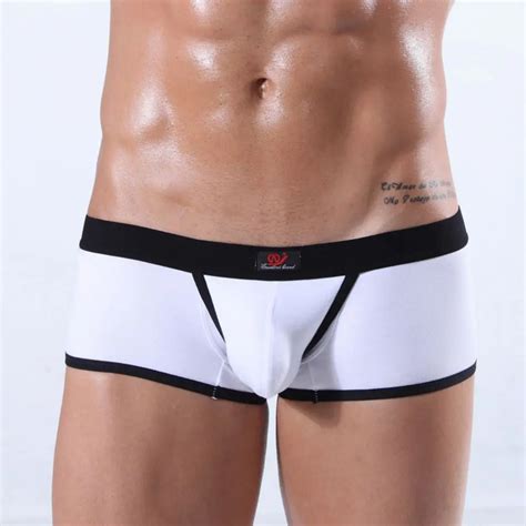 Boxer Shorts Sexy Underwear Gay Slips Men Cotton Shaping Sexy Flat Corner Pants Men S Underwear