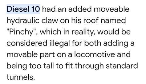What if Diesel 10 had his claw removed? : r/thomasthetankengine